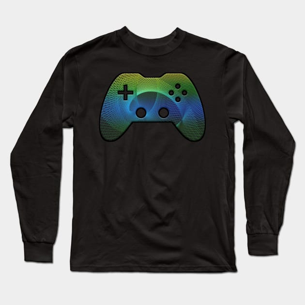 Gamer Christmas Tree Abstract Long Sleeve T-Shirt by MaystarUniverse